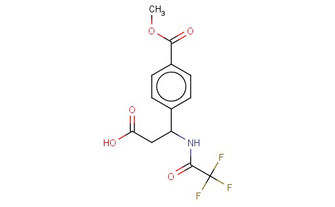 3-[4-(METHOXYCARBONYL)PHENYL]-3-[(2,2,2-TRIFLUOROACETYL)AMINO]PROPANOIC ACID